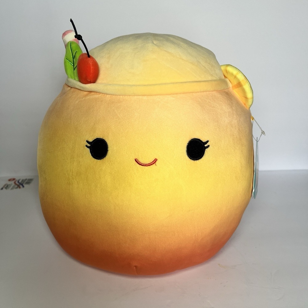 Squishmallows Summer Spring Squad Susan‎ the Orange Mai Tai 8" NWT Drink Foodie
